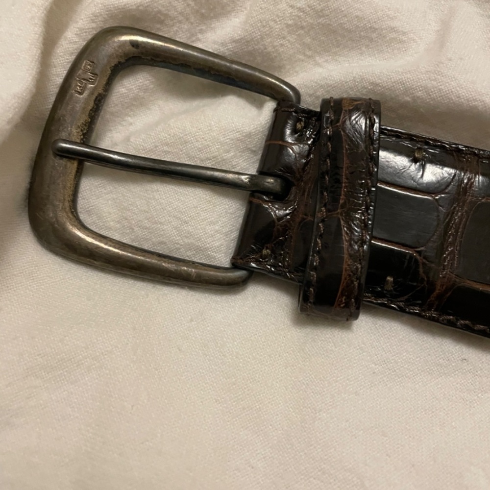 Ralph Lauren Purple Label Collection Alligator Belt - Picture 3 of 5